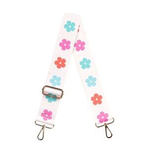 Multicolor Daisy  Adjustable Crossbody Bag Purse Guitar Strap